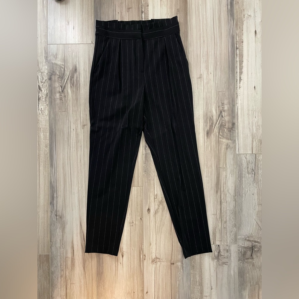 Dynamite Black Striped Dress Pants